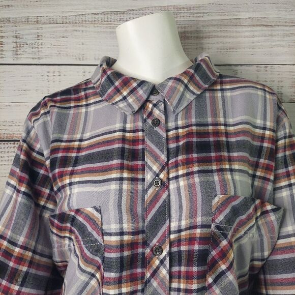 Womans Penningtons Button Down Plaid sz 3X Top - Picture 3 of 13